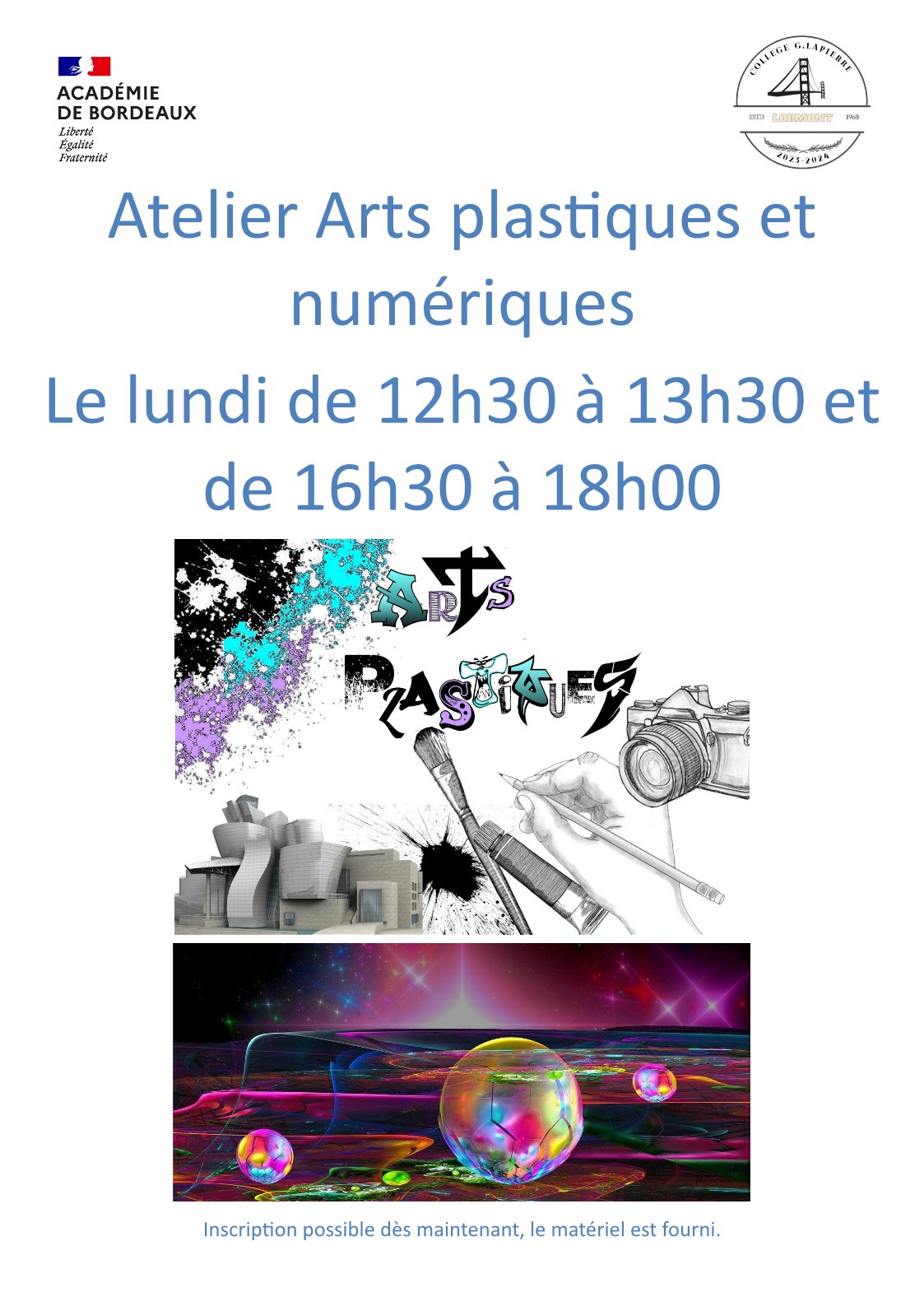 Joyeuses fêtes 2023 ! Atelier arts numériques