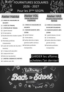 Liste fournitures 3e, page 2