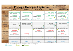Menus semaine du 24/11/2025