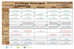 Menus semaine du 05/01/2026